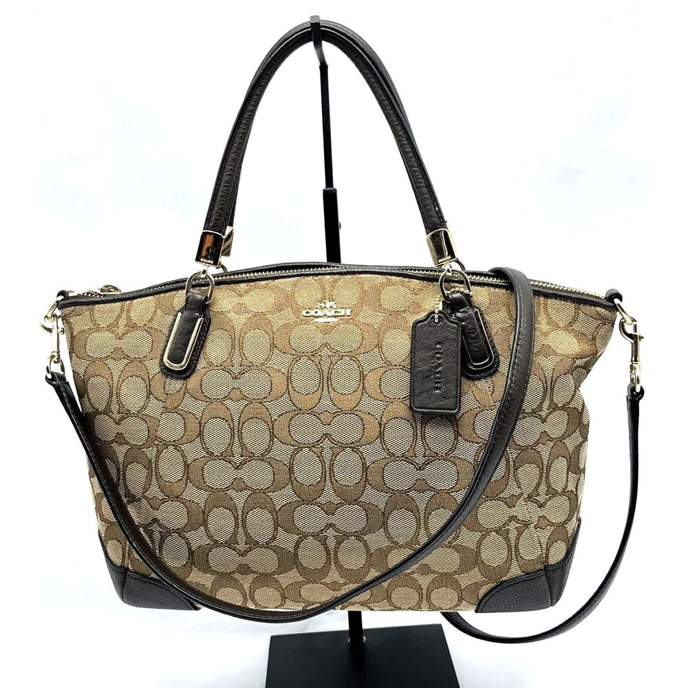 Coach Kelsey Small Signature Canvas Satchel